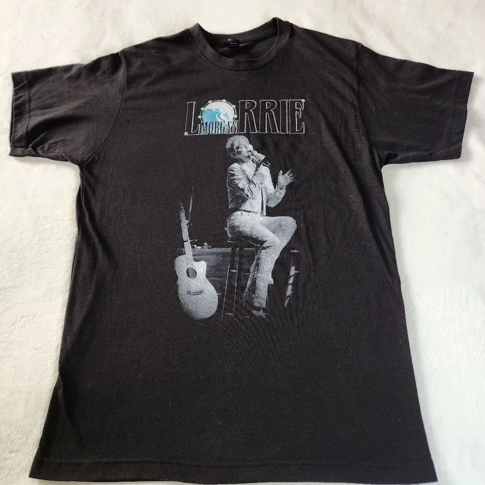 Tultex Lorrie Morgan Black Tshirt With Graphics And Signature Size Medium